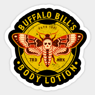 Buffalo bill’s Body Lotion - Distressed Design Sticker